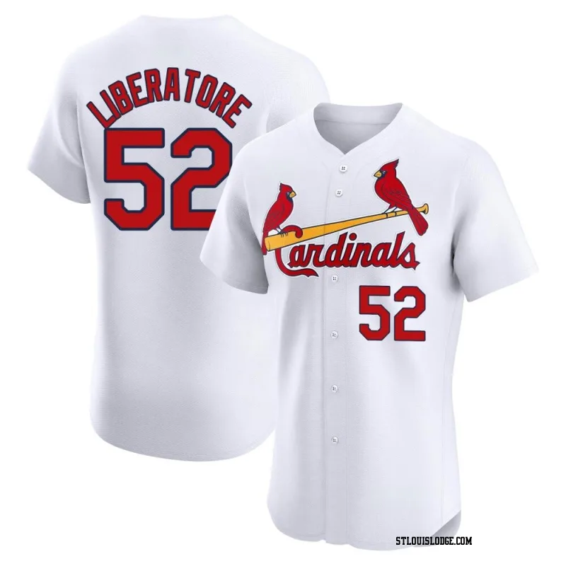 Men's St. Louis Cardinals Matthew Liberatore Elite White Home Jersey