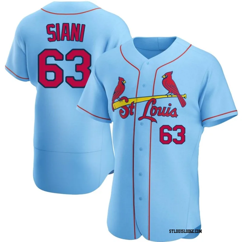 Men's St. Louis Cardinals Michael Siani Authentic Light Blue Alternate Jersey