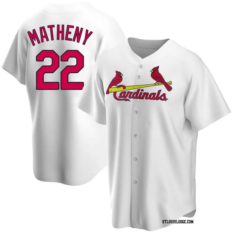 Men's St. Louis Cardinals Mike Matheny Replica White Home Jersey