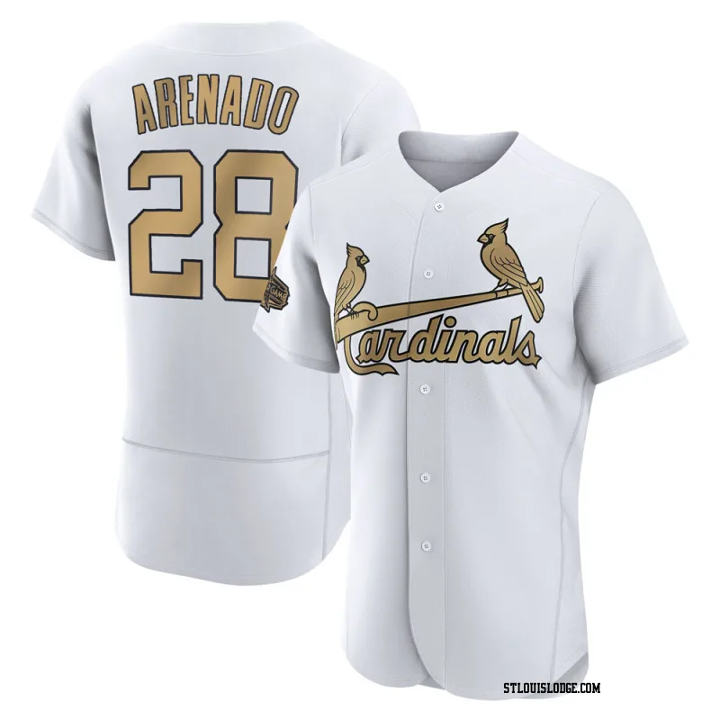 Men's St. Louis Cardinals Nolan Arenado Authentic White 2022 All-Star Game Jersey