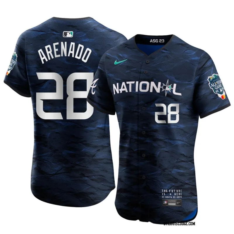 Men's St. Louis Cardinals Nolan Arenado Elite Royal National League Game Vapor Premier 2023 All-Star Jersey