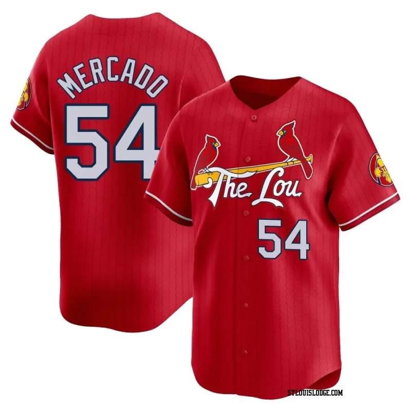 Men's St. Louis Cardinals Oscar Mercado Limited Red 2024 City Connect Jersey