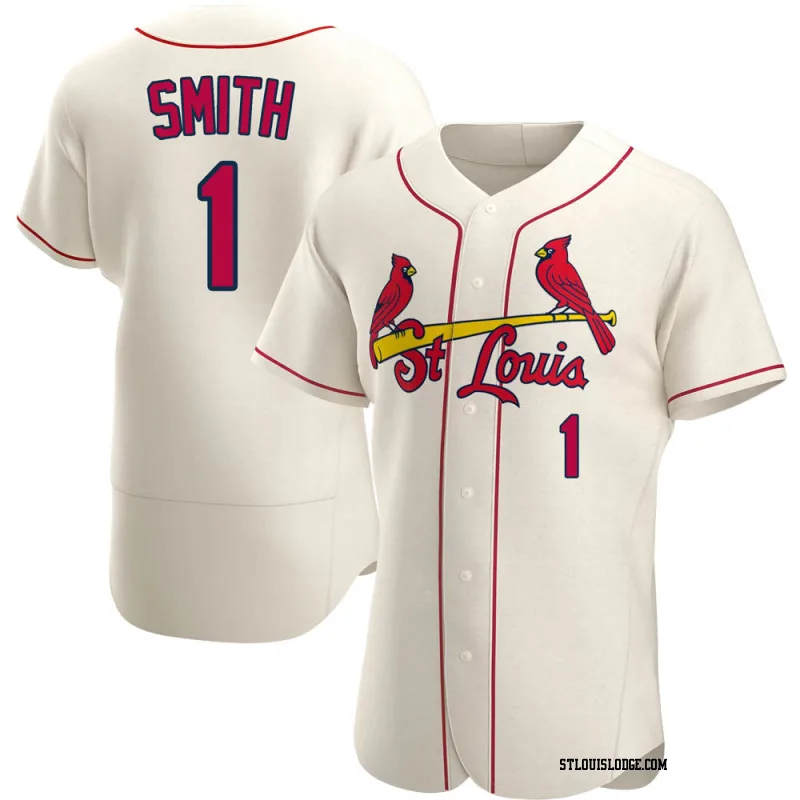 Men's St. Louis Cardinals Ozzie Smith Authentic Cream Alternate Jersey