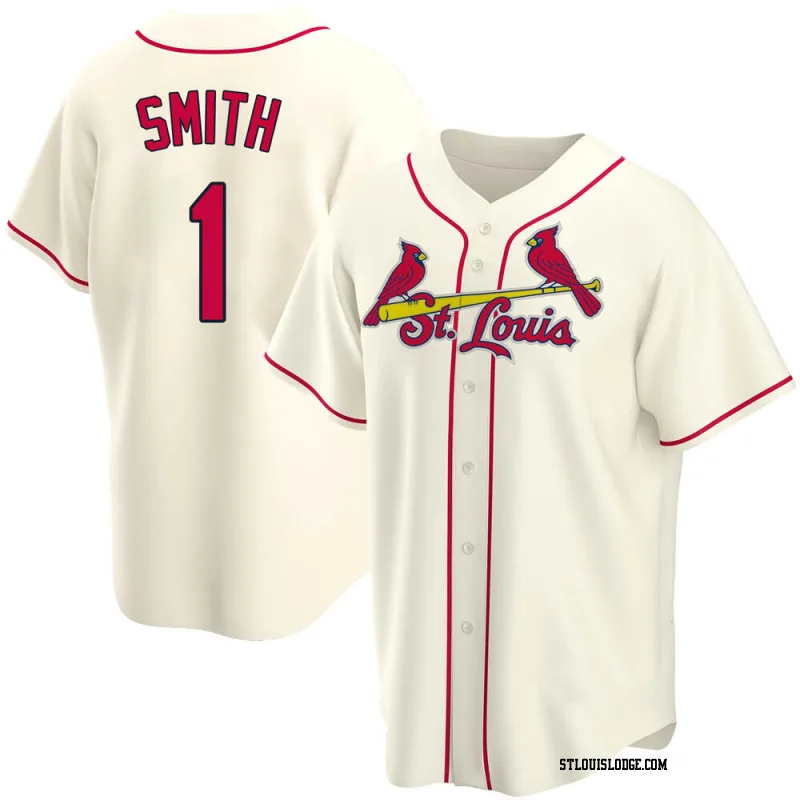 Men's St. Louis Cardinals Ozzie Smith Replica Cream Alternate Jersey