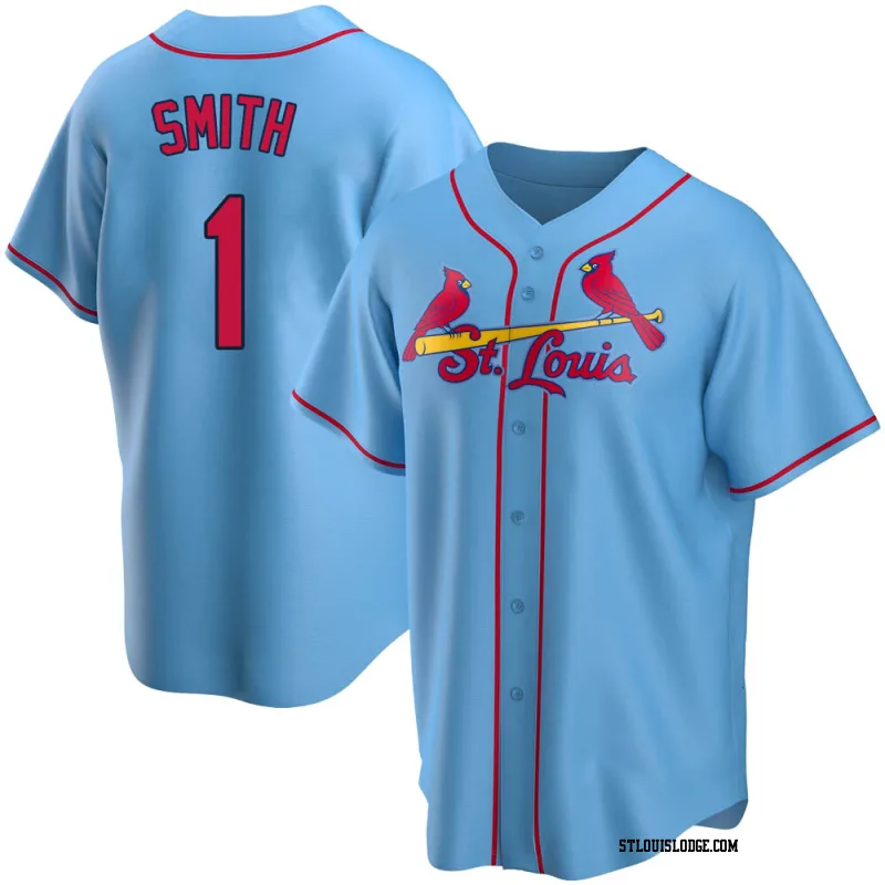 Men's St. Louis Cardinals Ozzie Smith Replica Light Blue Alternate Jersey