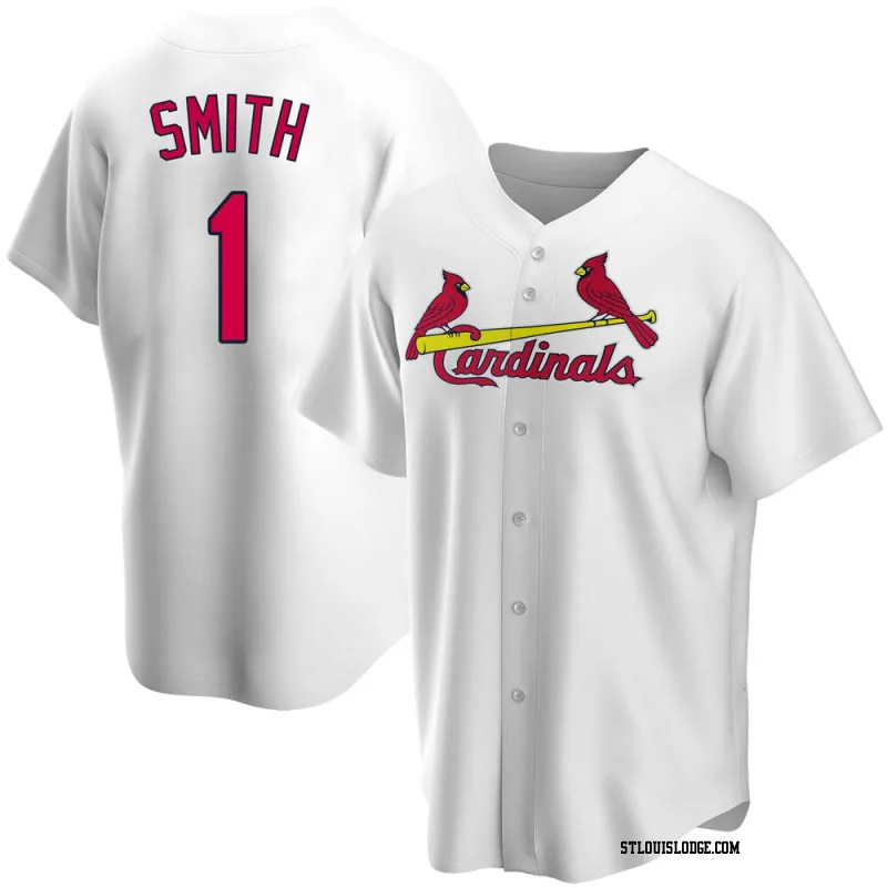 Men's St. Louis Cardinals Ozzie Smith Replica White Home Jersey