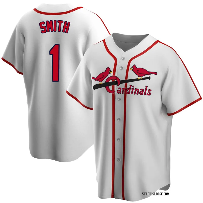 Men's St. Louis Cardinals Ozzie Smith White Home Cooperstown Collection Jersey