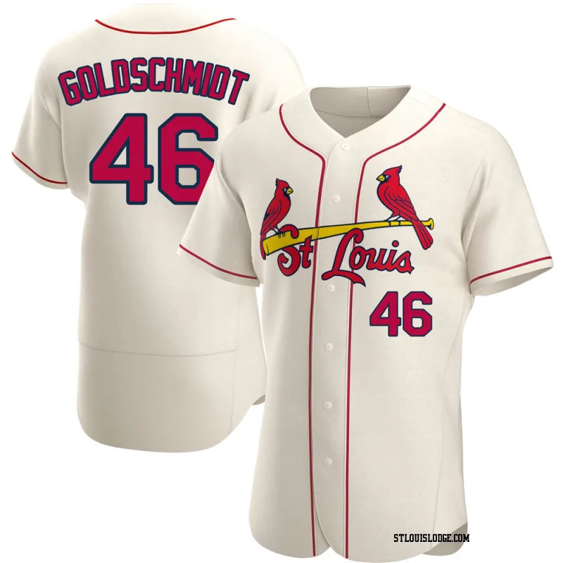 Men's St. Louis Cardinals Paul Goldschmidt Authentic Cream Alternate Jersey