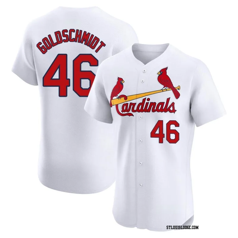 Men's St. Louis Cardinals Paul Goldschmidt Elite White Home Jersey