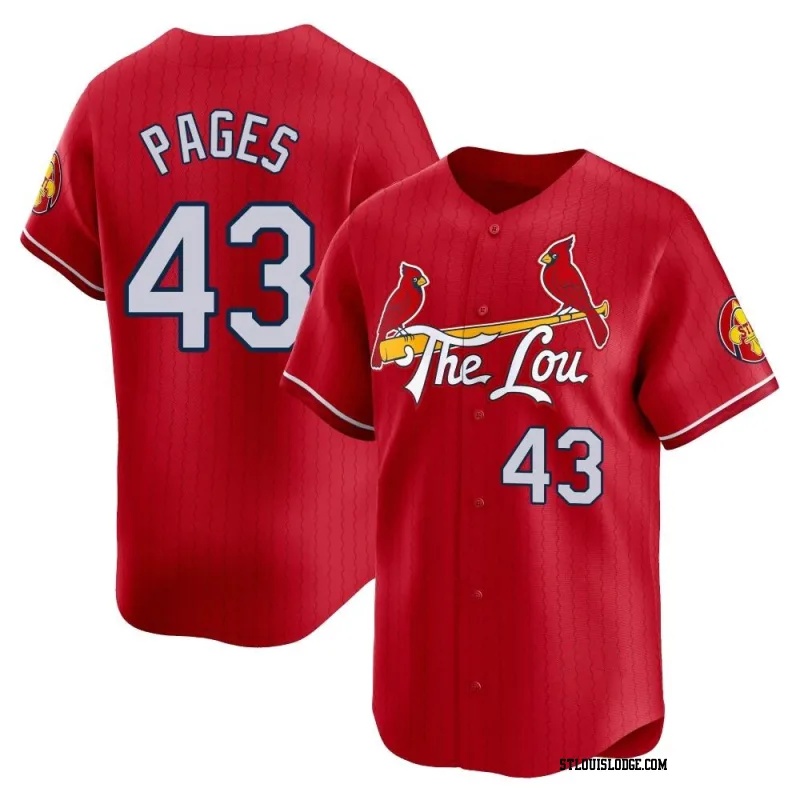 Men's St. Louis Cardinals Pedro Pages Limited Red 2024 City Connect Jersey