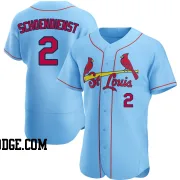 Men's St. Louis Cardinals Red Schoendienst Authentic Light Blue Alternate Jersey