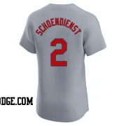 Men's St. Louis Cardinals Red Schoendienst Elite Gray Road Jersey