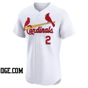 Men's St. Louis Cardinals Red Schoendienst Elite White Home Jersey