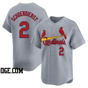 Men's St. Louis Cardinals Red Schoendienst Limited Gray Away Jersey