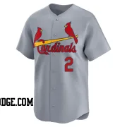 Men's St. Louis Cardinals Red Schoendienst Limited Gray Away Jersey