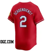 Men's St. Louis Cardinals Red Schoendienst Limited Red 2024 City Connect Jersey