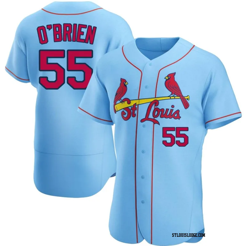 Men's St. Louis Cardinals Riley O'Brien Authentic Light Blue Alternate Jersey