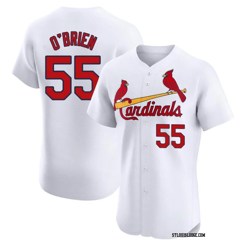 Men's St. Louis Cardinals Riley O'Brien Elite White Home Jersey