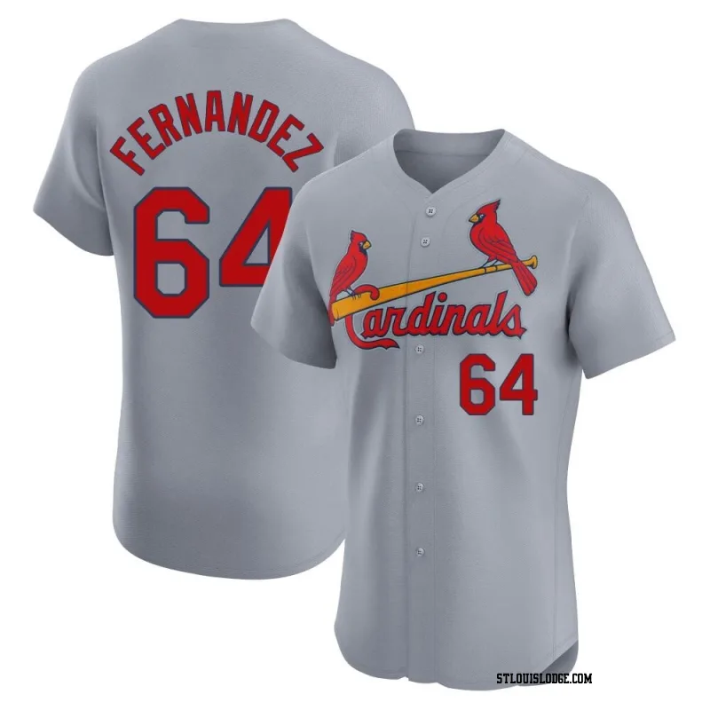 Men's St. Louis Cardinals Ryan Fernandez Elite Gray Road Jersey