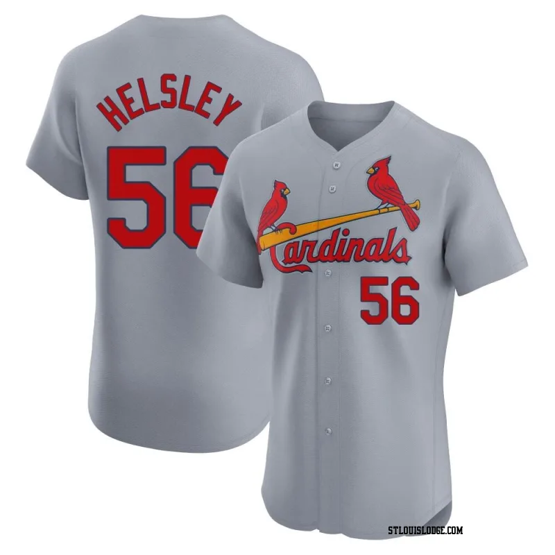 Men's St. Louis Cardinals Ryan Helsley Elite Gray Road Jersey