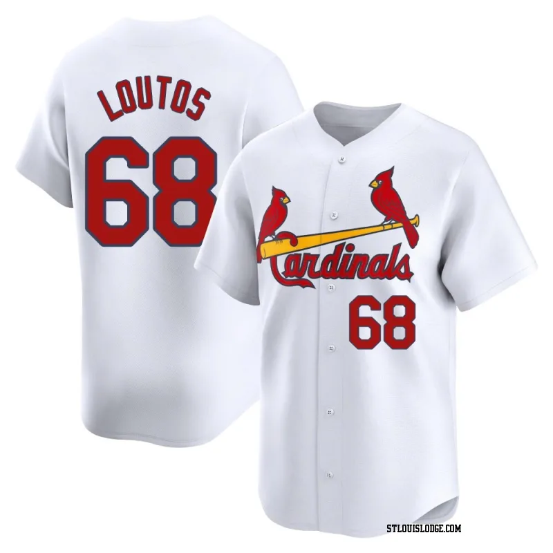 Men's St. Louis Cardinals Ryan Loutos Limited White Home Jersey