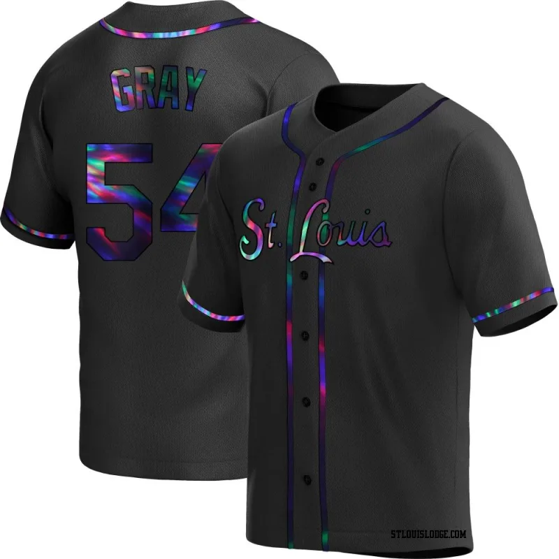 Men's St. Louis Cardinals Sonny Gray Replica Black Holographic Alternate Jersey