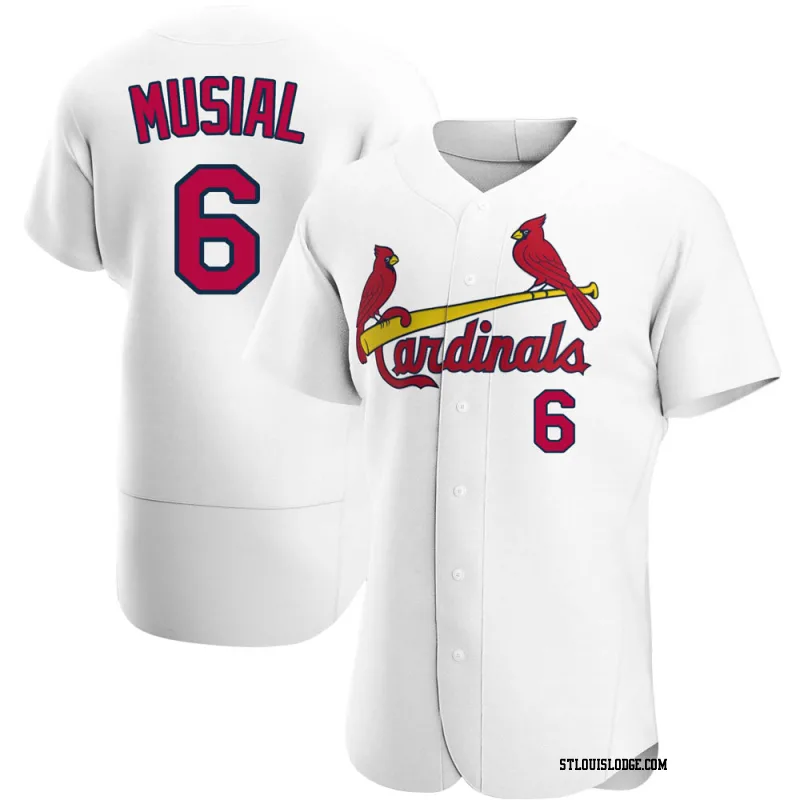 Men's St. Louis Cardinals Stan Musial Authentic White Home Jersey