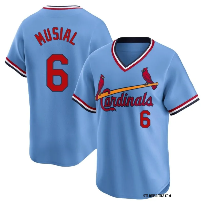 Men's St. Louis Cardinals Stan Musial Limited Light Blue Cooperstown Collection Jersey