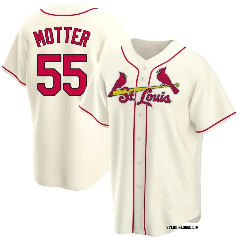 Men's St. Louis Cardinals Taylor Motter Replica Cream Alternate Jersey