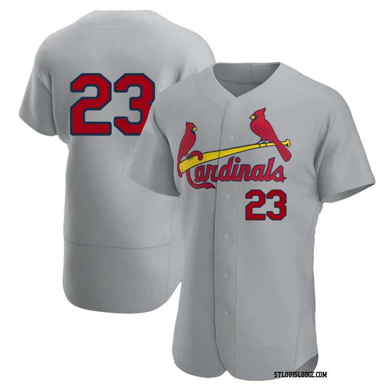 Men's St. Louis Cardinals Ted Simmons Authentic Gray Road Jersey