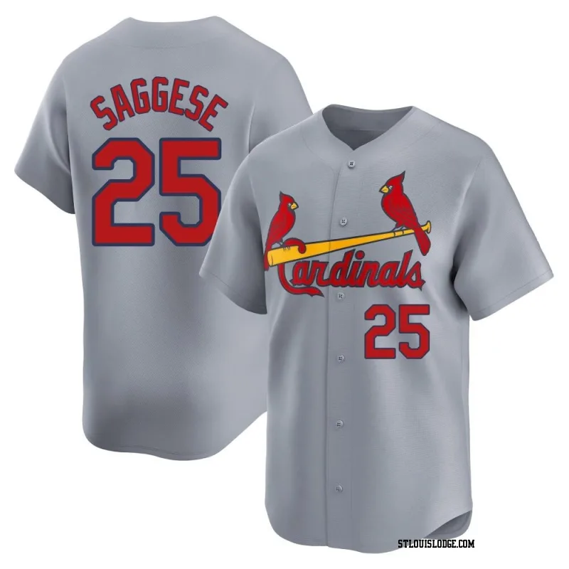 Men's St. Louis Cardinals Thomas Saggese Limited Gray Away Jersey