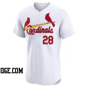 Men's St. Louis Cardinals Vada Pinson Elite White Home Jersey