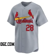 Men's St. Louis Cardinals Vada Pinson Limited Gray Away Jersey