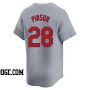 Men's St. Louis Cardinals Vada Pinson Limited Gray Away Jersey