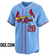 Men's St. Louis Cardinals Vada Pinson Limited Light Blue Alternate Jersey