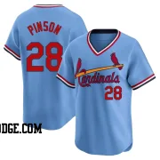 Men's St. Louis Cardinals Vada Pinson Limited Light Blue Cooperstown Collection Jersey