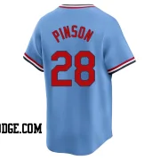 Men's St. Louis Cardinals Vada Pinson Limited Light Blue Cooperstown Collection Jersey