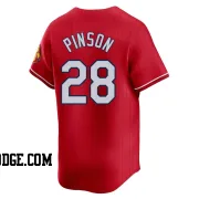 Men's St. Louis Cardinals Vada Pinson Limited Red 2024 City Connect Jersey