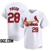 Men's St. Louis Cardinals Vada Pinson Limited White Home Jersey