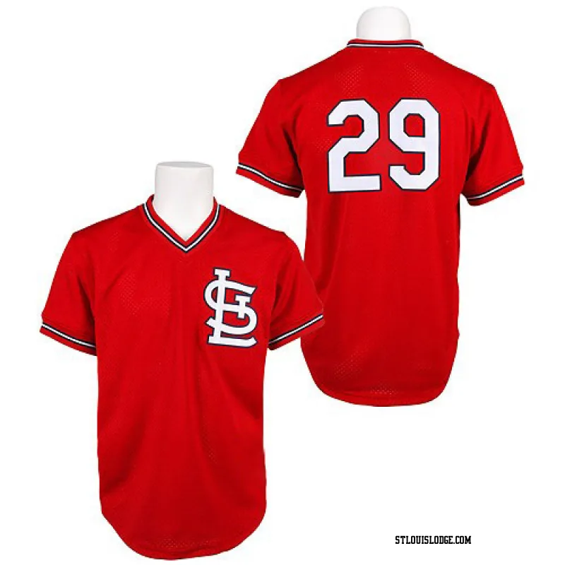 Men's St. Louis Cardinals Vince Coleman Authentic Red Throwback Jersey