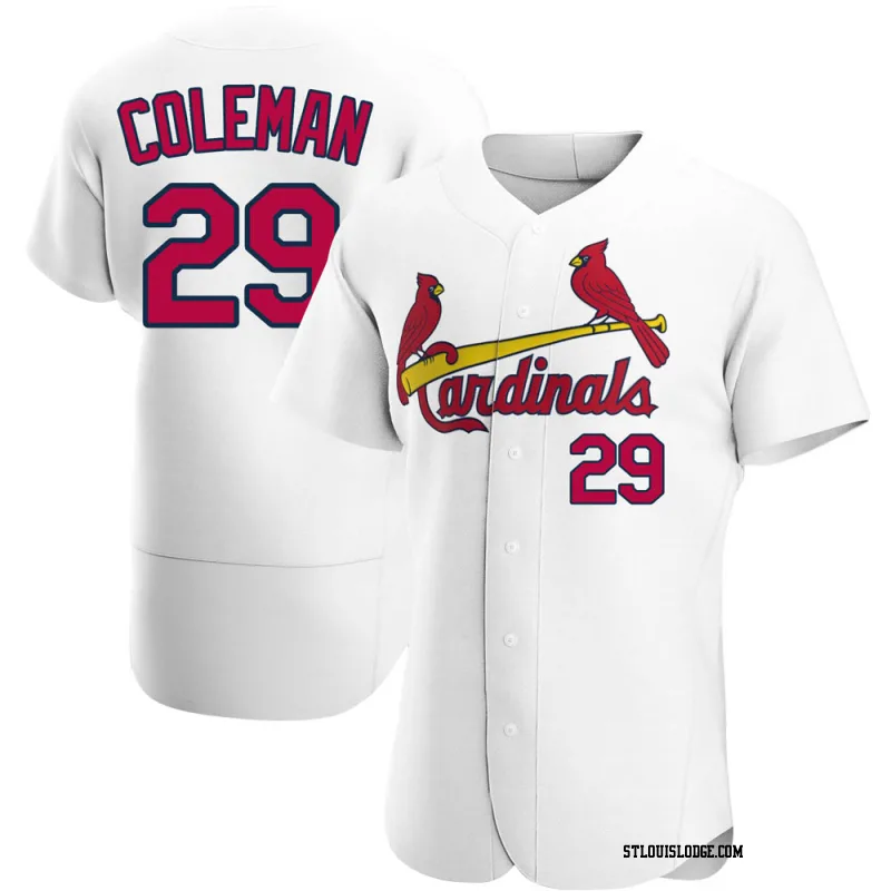 Men's St. Louis Cardinals Vince Coleman Authentic White Home Jersey