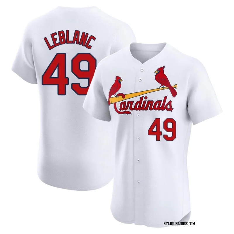 Men's St. Louis Cardinals Wade LeBlanc Elite White Home Jersey