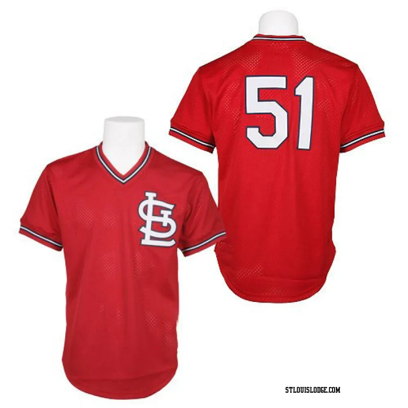 Men's St. Louis Cardinals Willie McGee Replica Red 1985 Throwback Jersey