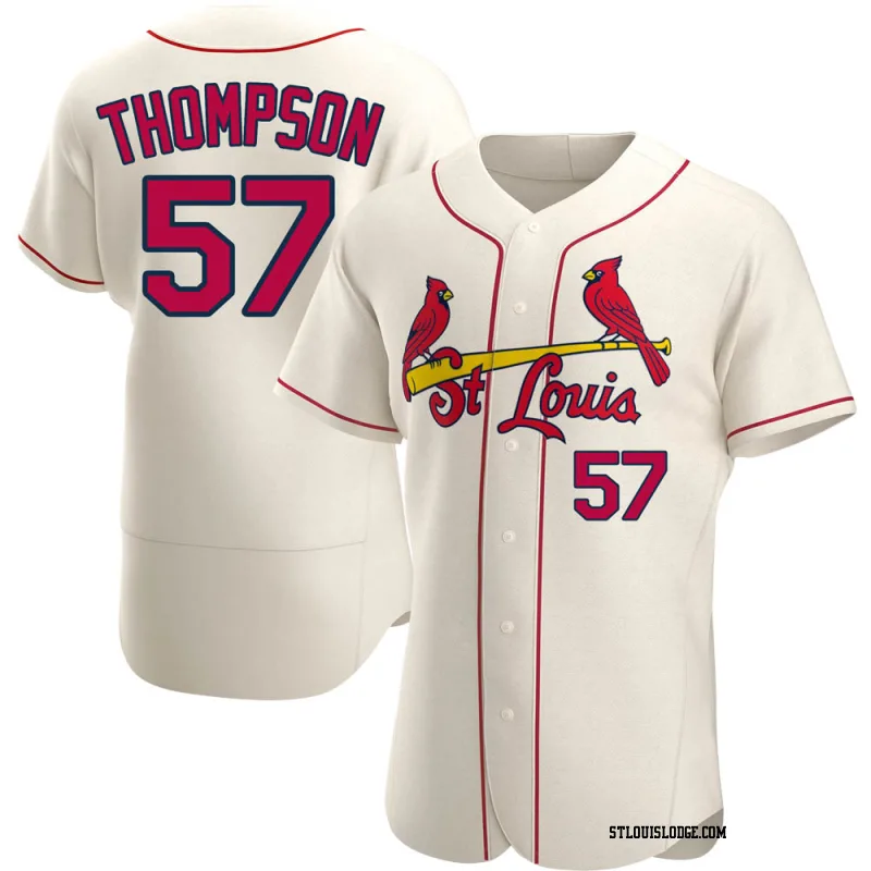 Men's St. Louis Cardinals Zack Thompson Authentic Cream Alternate Jersey