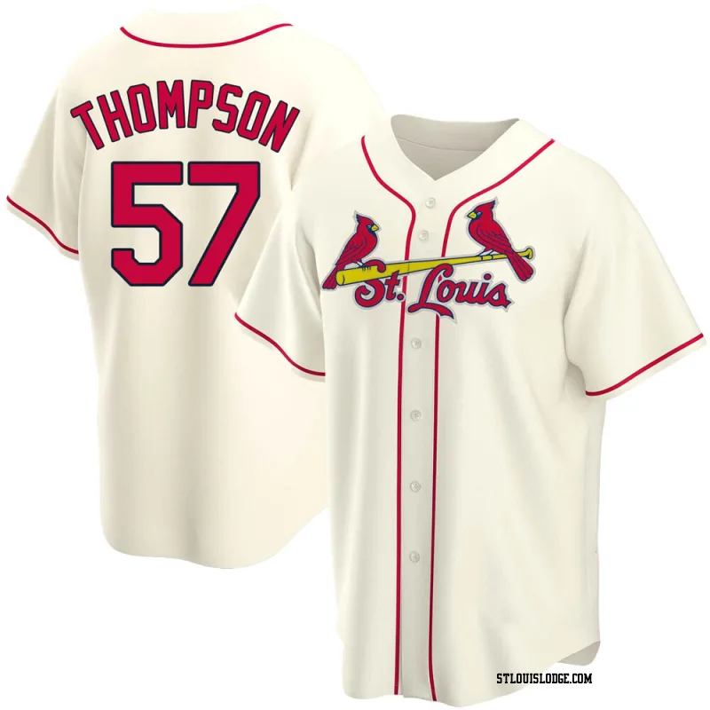 Men's St. Louis Cardinals Zack Thompson Replica Cream Alternate Jersey