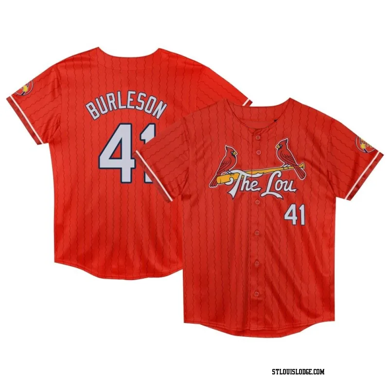 Toddler St. Louis Cardinals Alec Burleson Limited Red Preschool 2024 City Connect Jersey