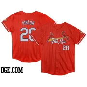 Toddler St. Louis Cardinals Vada Pinson Limited Red Preschool 2024 City Connect Jersey