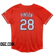 Toddler St. Louis Cardinals Vada Pinson Limited Red Preschool 2024 City Connect Jersey