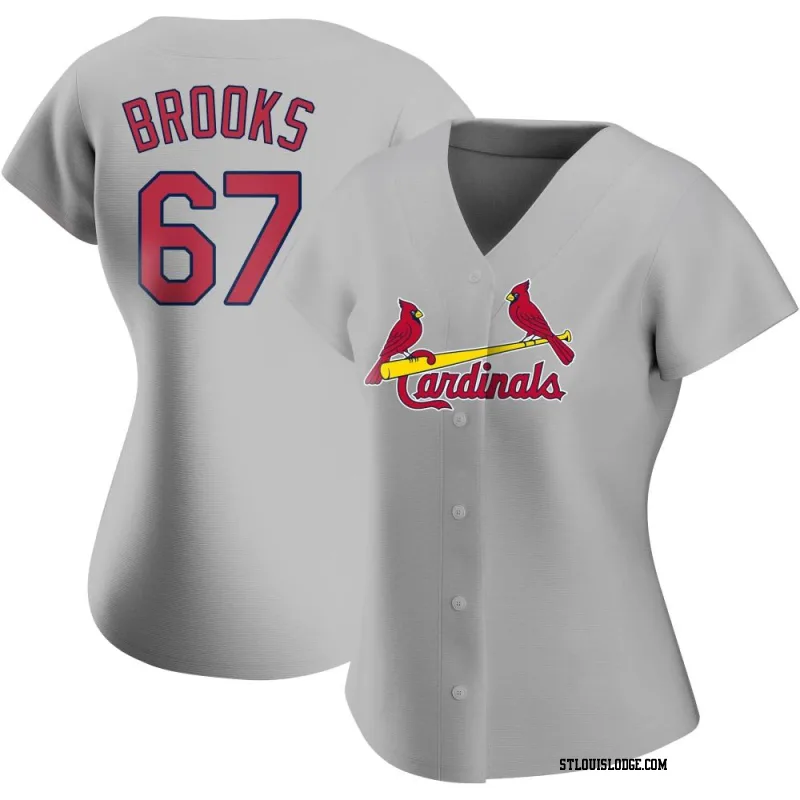 Women's St. Louis Cardinals Aaron Brooks Authentic Gray Road Jersey