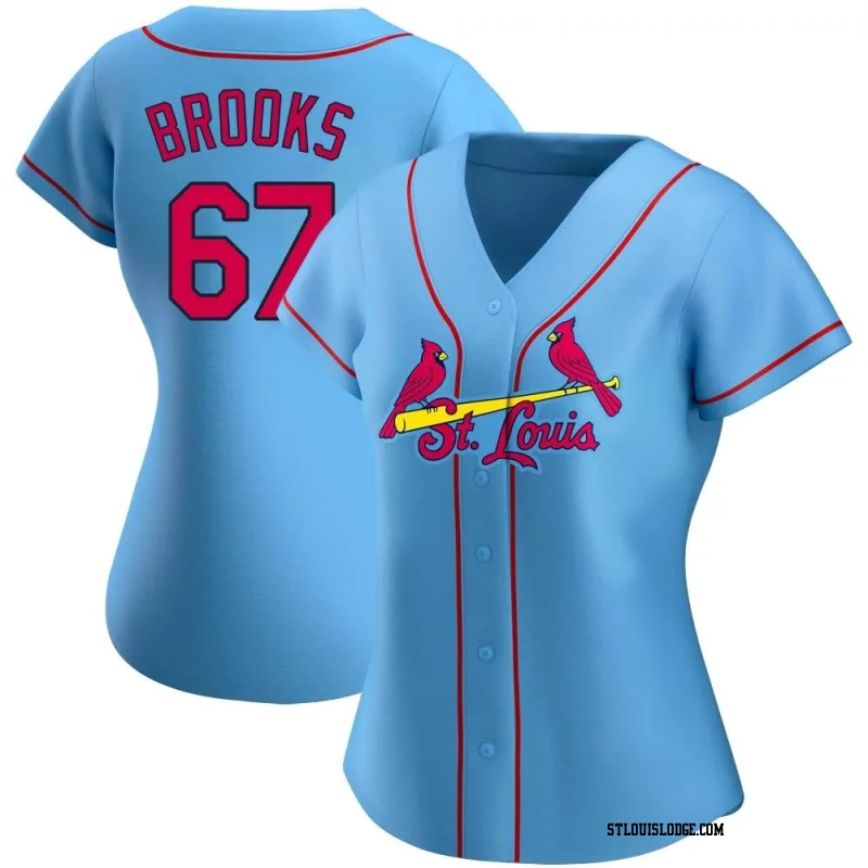 Women's St. Louis Cardinals Aaron Brooks Authentic Light Blue Alternate Jersey